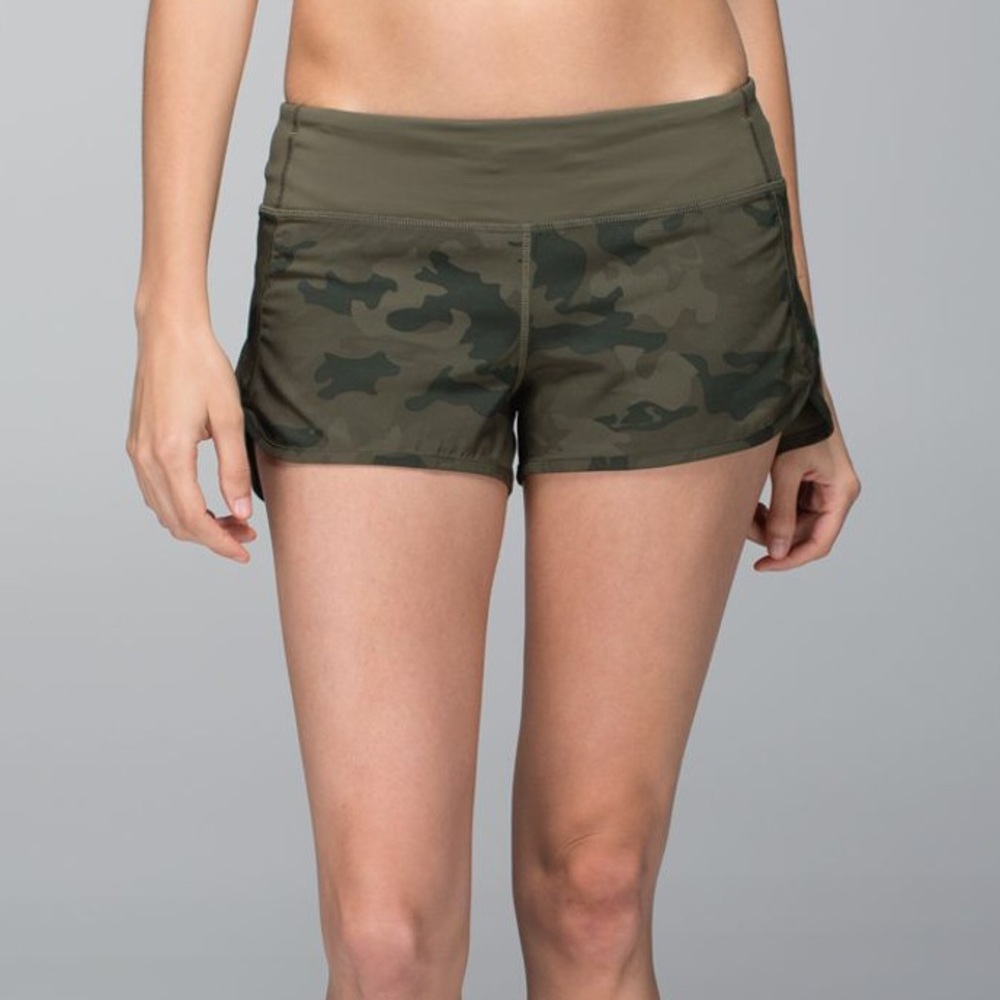 Lululemon Speed Up Short Camo